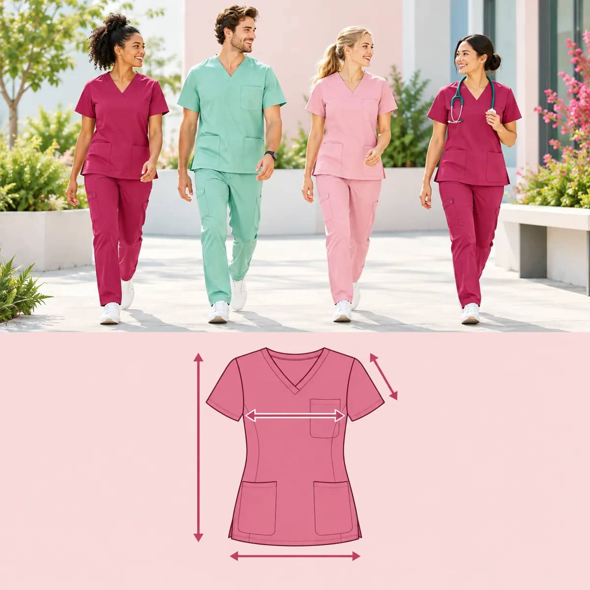How to measure for scrubs