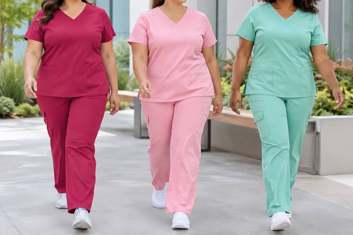 Plus size scrub fit guide