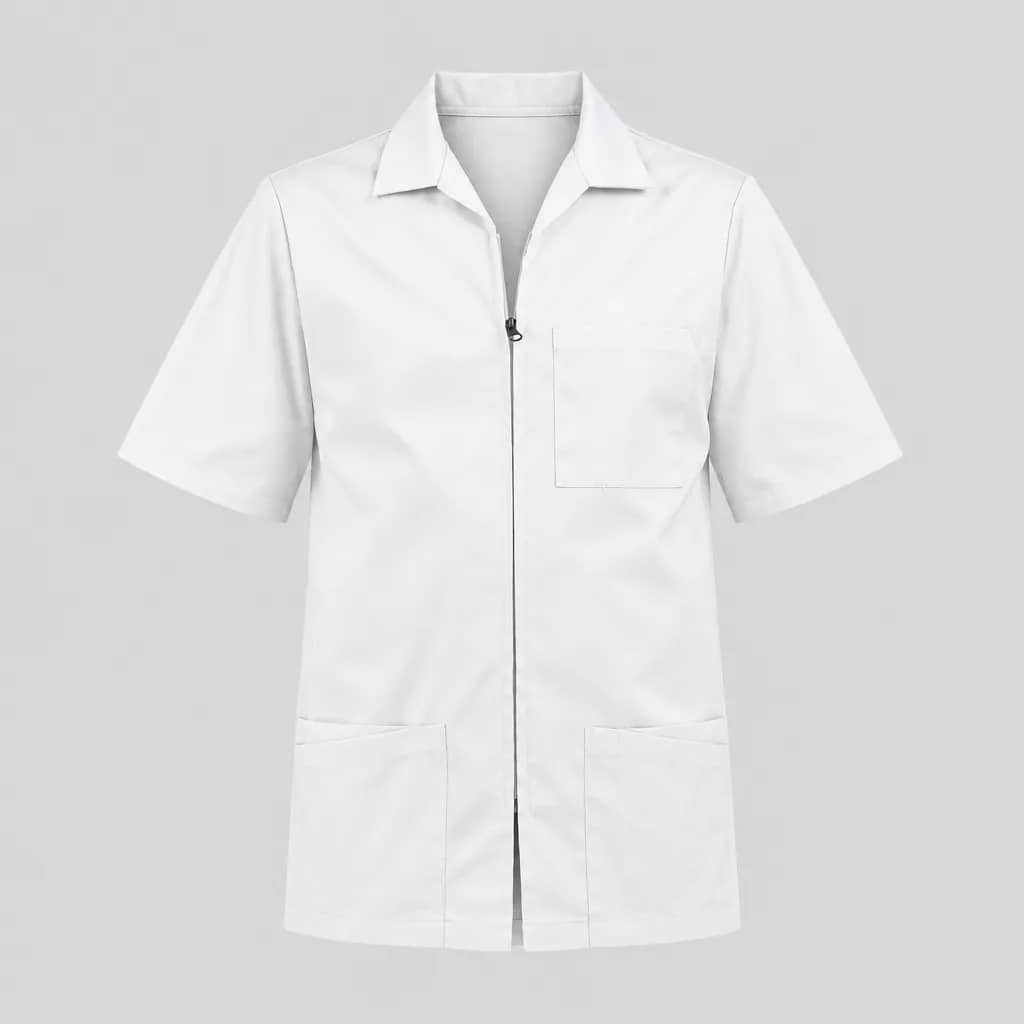Men's Zip Front Scrub Jacket